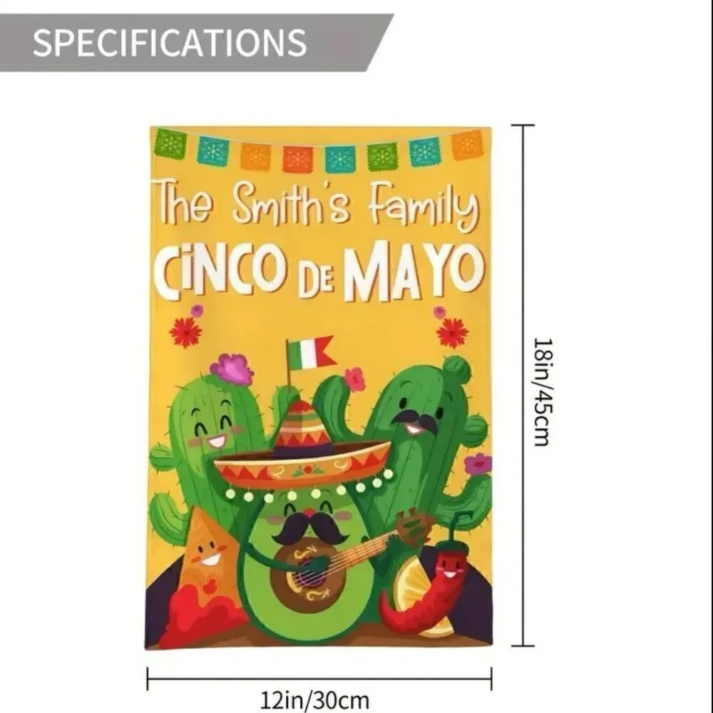 Cinco De Mayo Garden Flag Home Smith Casual Boho Holiday Outdoor Indoor Decor